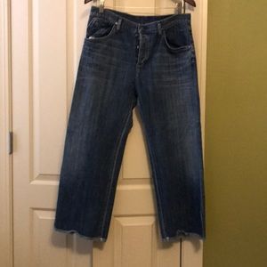Citizens of Humanity Button Fly Cropped Jeans